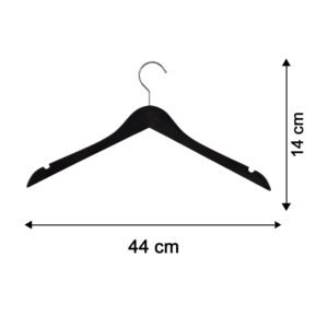 22880-06-size_f0f4ef4b-7c0b-4d4a-ba43-325c594e558c.jpg Premium Cloth Hanger � Durable Non-Slip with Metal Hook for Wardrobe
