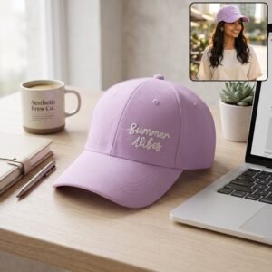 Summer Vibes Embroidered Baseball Cap � Stylish Sun Protection
