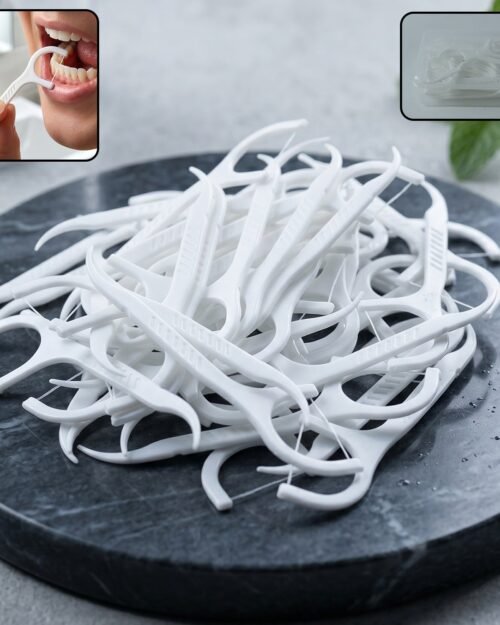 23681-01-no-sku_63f40d5e-c189-4e42-a067-cae8dbe76937.jpg 2-in-1 Dental Floss & Toothpick Sticks - Portable & Hygienic
