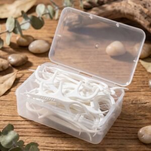 2-in-1 Dental Floss & Toothpick Sticks - Portable & Hygienic