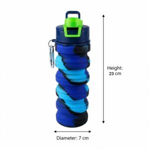 Sili Fold Collapsible Silicone Water Bottle � Leakproof & Portable
