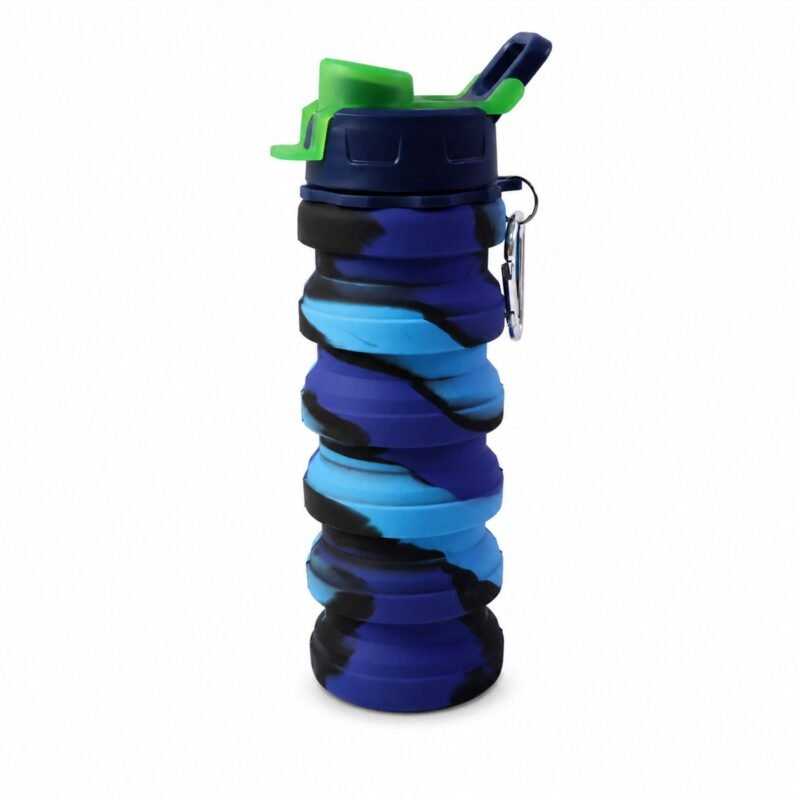 Sili Fold Collapsible Silicone Water Bottle � Leakproof & Portable
