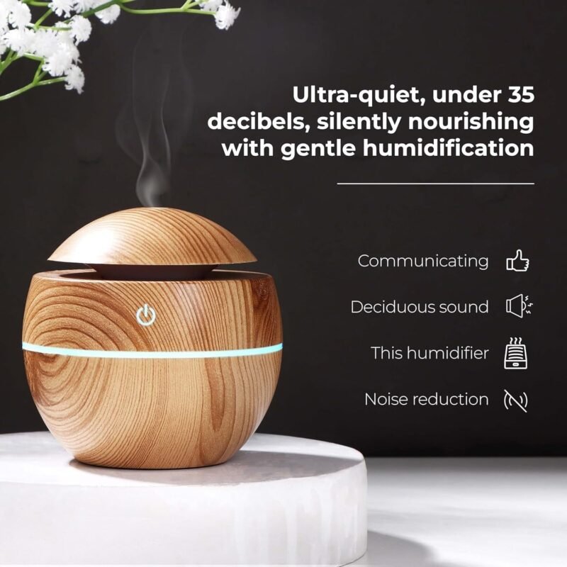 23836-08-live_e4327fbd-24f0-42da-9ac2-ba787ec5daff.jpg Ultrasonic Aroma Diffuser � Compact 200ml with Color LED Light