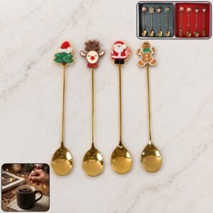 Mix Golden Cartoon Spoon Set � Stylish & Durable Tableware