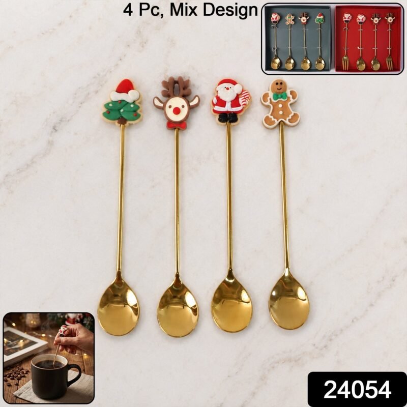 Mix Golden Cartoon Spoon Set � Stylish & Durable Tableware