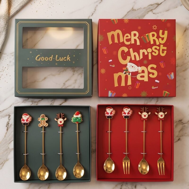 Mix Golden Cartoon Spoon Set � Stylish & Durable Tableware