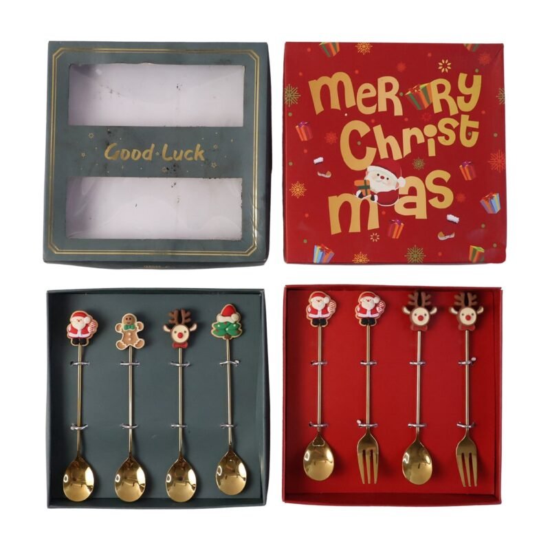 Mix Golden Cartoon Spoon Set � Stylish & Durable Tableware
