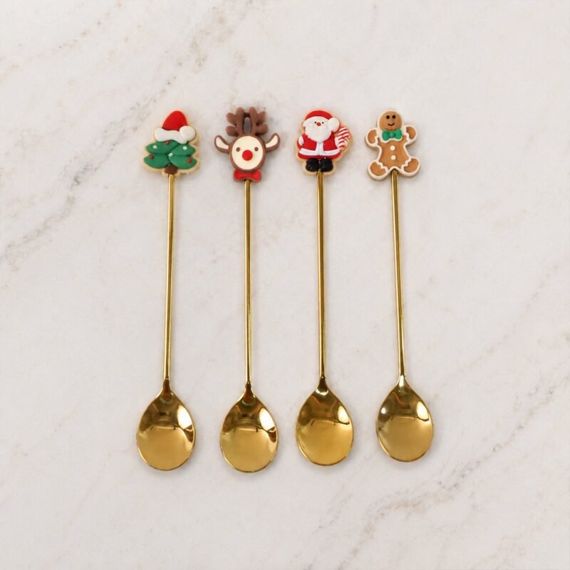 Mix Golden Cartoon Spoon Set � Stylish & Durable Tableware