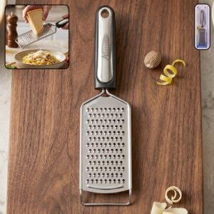 24503-01-no-sku_39b2a5e5-2a1a-4a97-a28a-caeefeaa746e.jpg Stainless Steel Cheese Grater � Compact & Easy to Store for Kitchen Use
