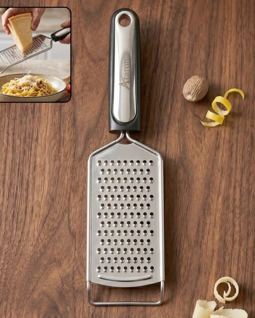 Stainless Steel Cheese Grater � Compact & Easy to Store for Kitchen Use