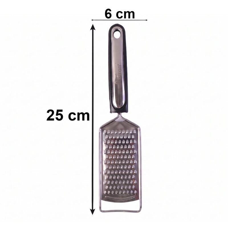 24503-06-size_aafb2540-06b2-468f-a346-b5ef7cd051a8.jpg Stainless Steel Cheese Grater � Compact & Easy to Store for Kitchen Use