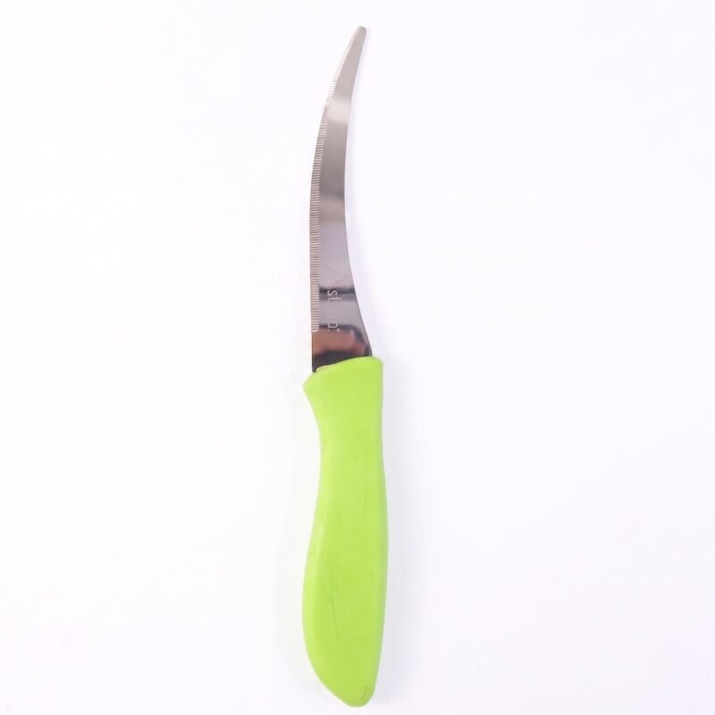 24512-05-white-bg_8f8188e9-f5d6-487d-9e6f-5b98761a3aba.jpg Kitchen Utility Knife � Sharp, Curved Serrated Blade for Precise Cutting