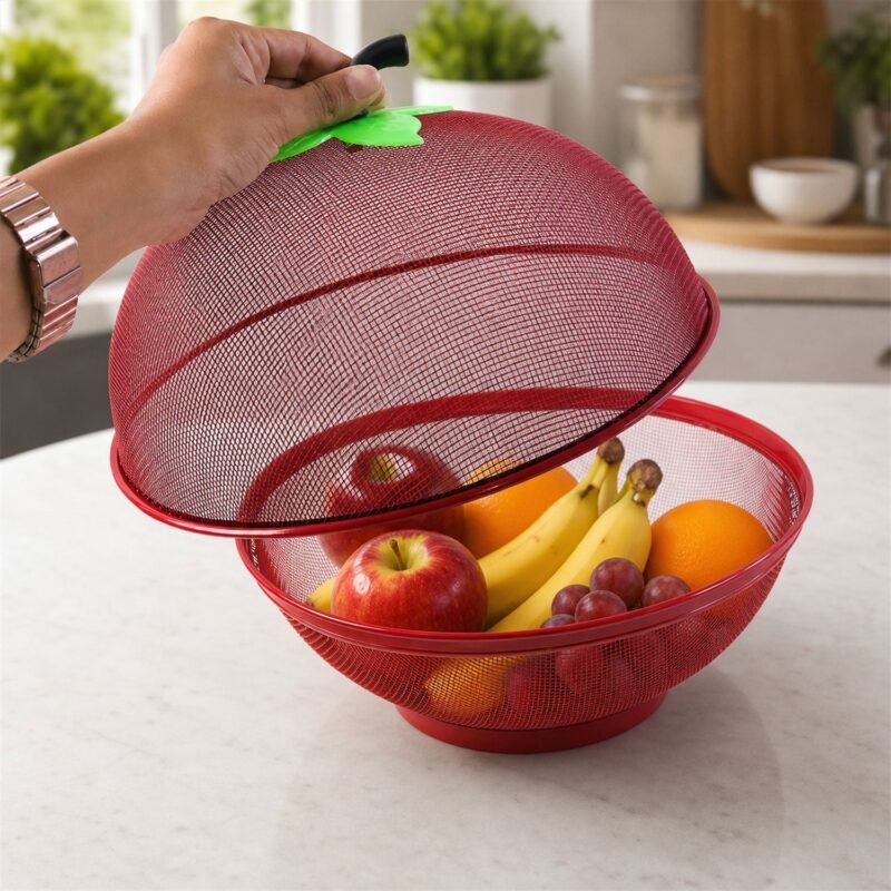 24521-03-product_6e33feed-b687-43e4-888b-38ae48b9269a.jpg Apple Shaped Metal Net Fruit Basket � Stylish Kitchen Storage