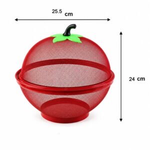 24521-06-size_b1e9b7ab-f603-48b0-901d-96013a6f0323.jpg Apple Shaped Metal Net Fruit Basket � Stylish Kitchen Storage