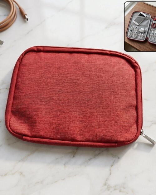 Multi-zip Pouch Organizer � Compact Storage for Travel & Home