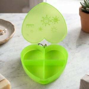 Heart Shape Pill Organizer � Compact Travel-Friendly Storage