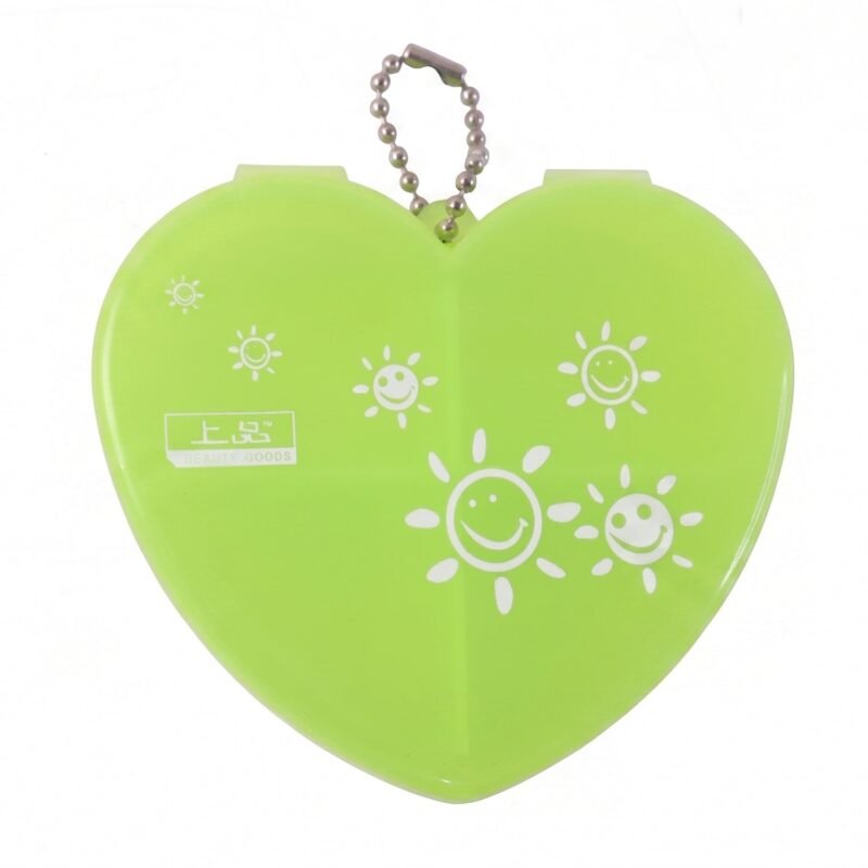 Heart Shape Pill Organizer � Compact Travel-Friendly Storage
