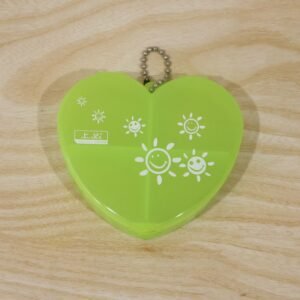 Heart Shape Pill Organizer � Compact Travel-Friendly Storage