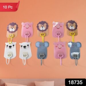 6e35fe74-18a5-4844-b1b7-11a94351e77e.jpg Wall Mounted Cartoon Hooks � Self-Adhesive, Kid-Friendly Design