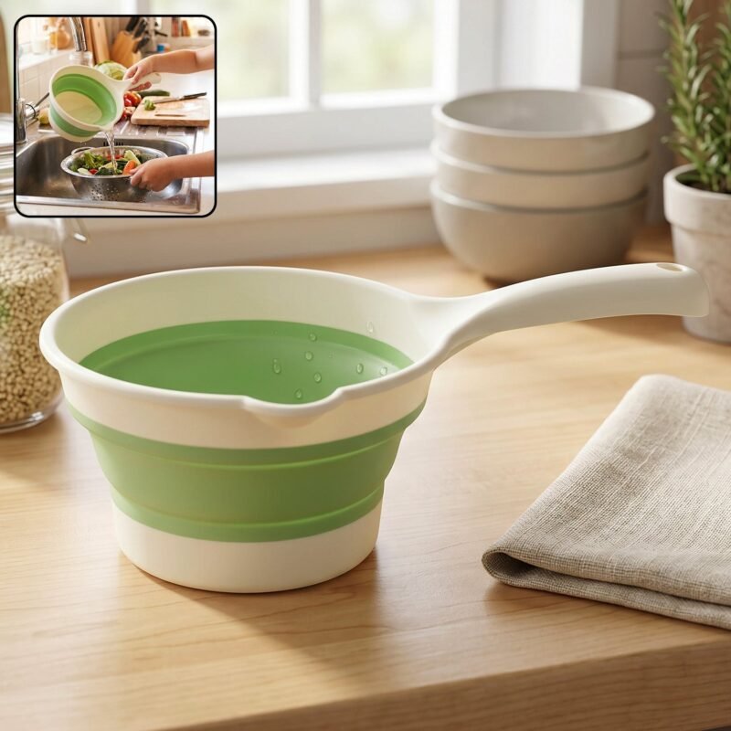 Foldable Water Dipper � Space-Saving, Easy Pouring & Versatile