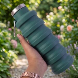 Silicone Foldable Water Bottle � Space-Saving Travel & Sports Hydration