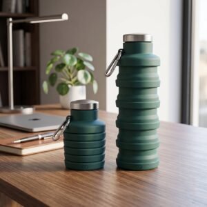 Silicone Foldable Water Bottle � Space-Saving Travel & Sports Hydration