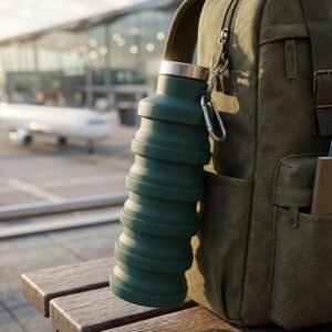 Silicone Foldable Water Bottle � Space-Saving Travel & Sports Hydration