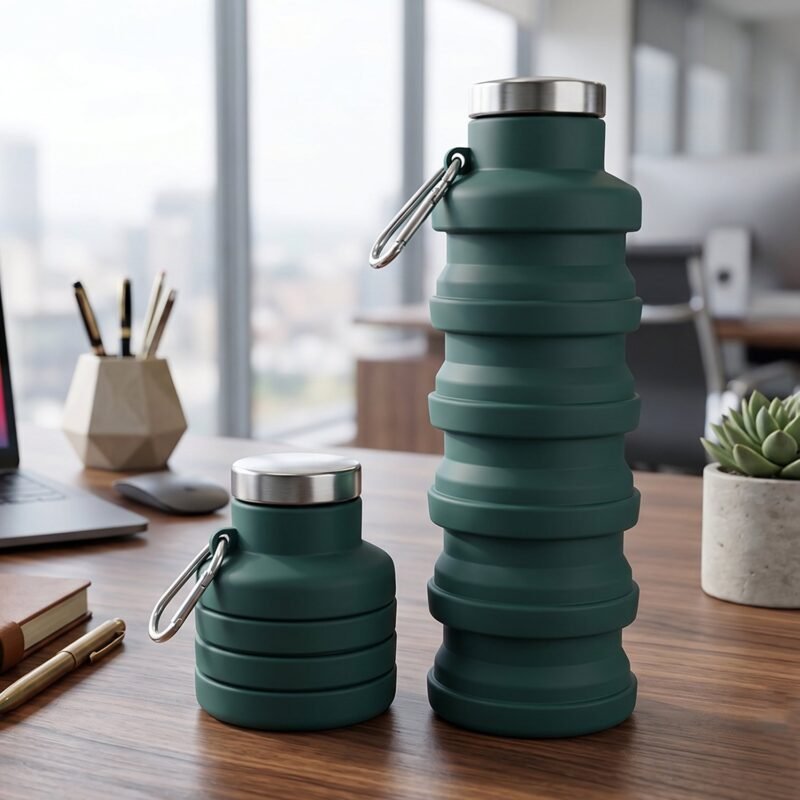 Silicone Foldable Water Bottle � Space-Saving Travel & Sports Hydration