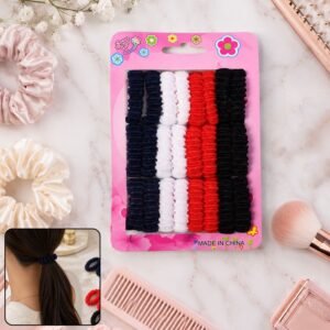 Elastic Hairband Set � Gentle Grip & Vibrant Colors for All-Day Hold
