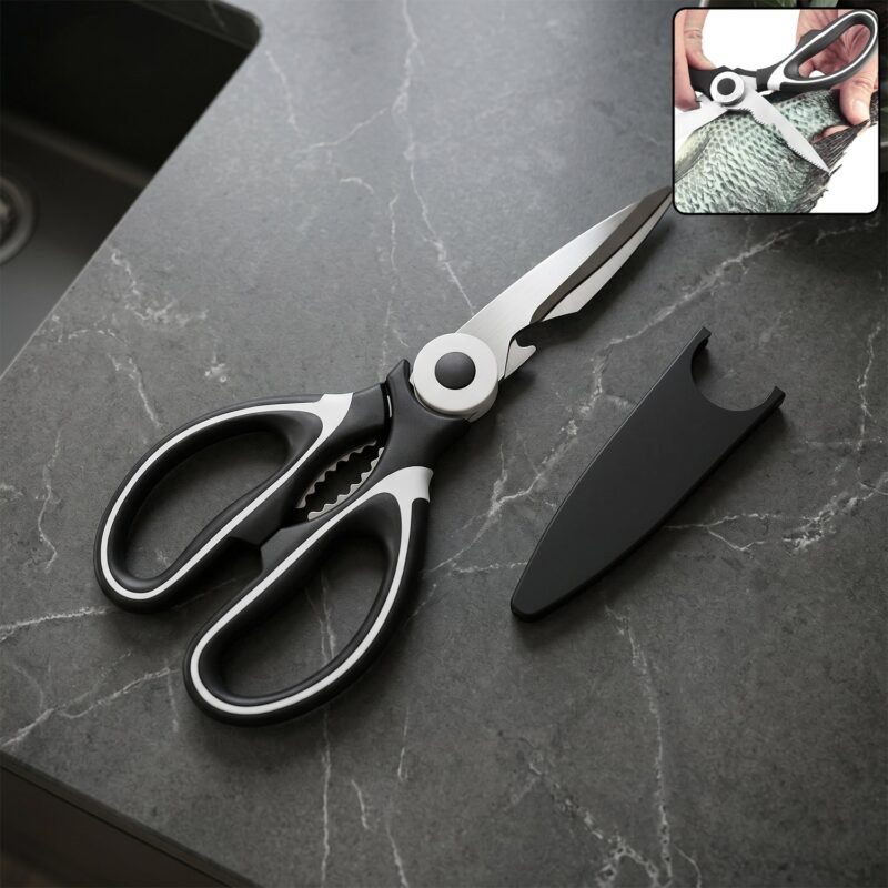 3 in 1 Kitchen Scissors � Sharp & Versatile for Home & Kitchen