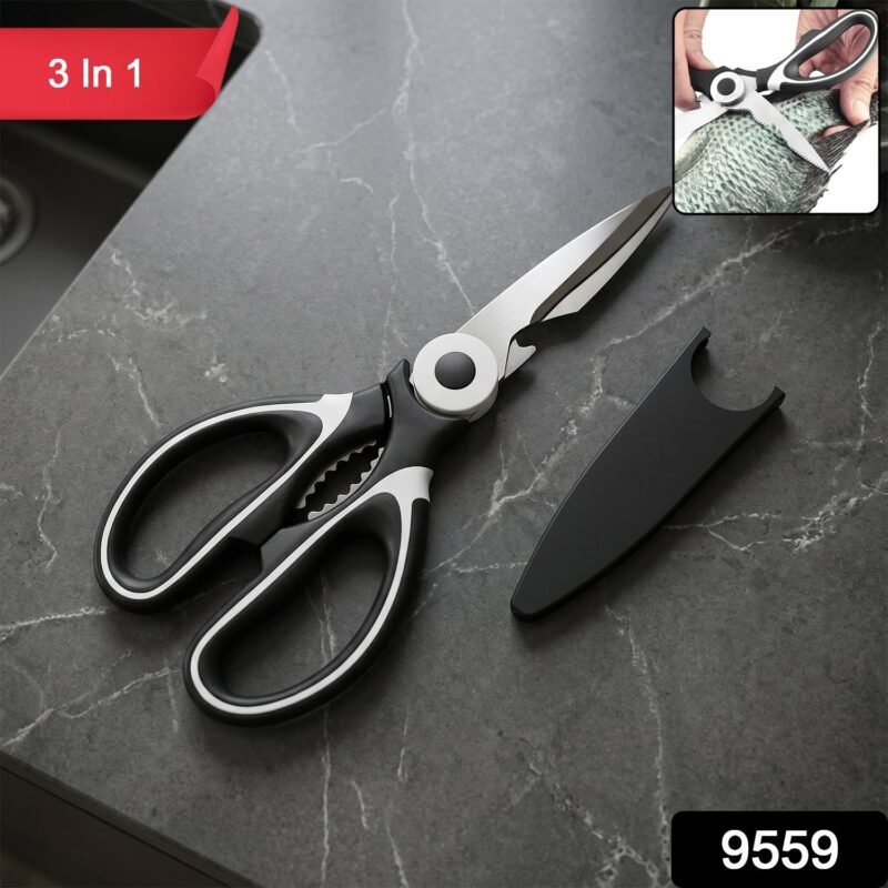 3 in 1 Kitchen Scissors � Sharp & Versatile for Home & Kitchen