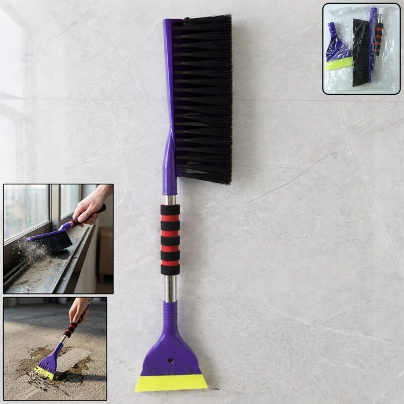 Car-Snow-Scraper-and-Brush-WOSKU-01.jpg Multipurpose Cleaning Brush � Dual Function for Deep Cleaning