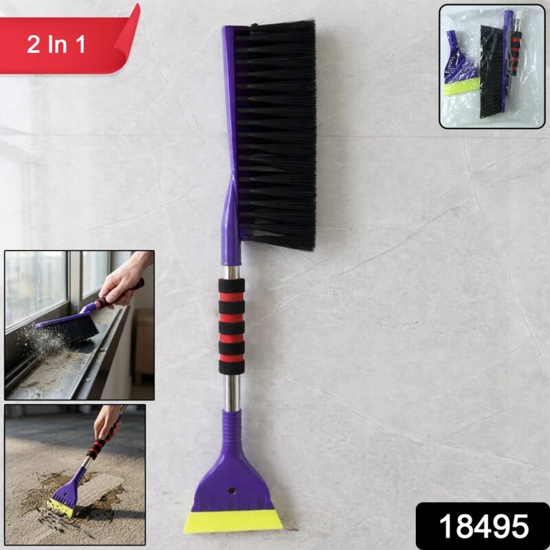 Car-Snow-Scraper-and-Brush-WOSKU-02_ac488aac-b7f3-4ef3-ba7c-bd47edfc6f83.jpg Multipurpose Cleaning Brush � Dual Function for Deep Cleaning