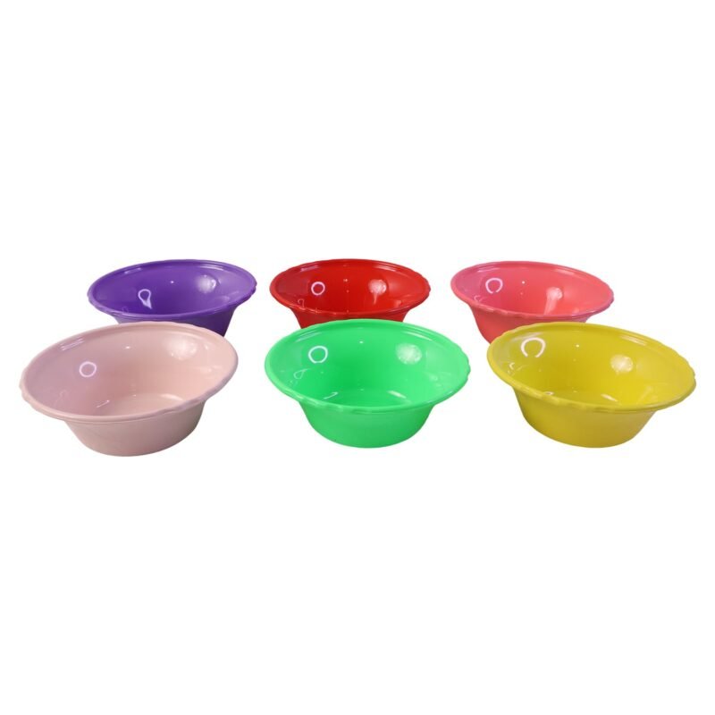 Plastic Serving Bowl Set � Bright, Durable & Unbreakable for Everyday Use