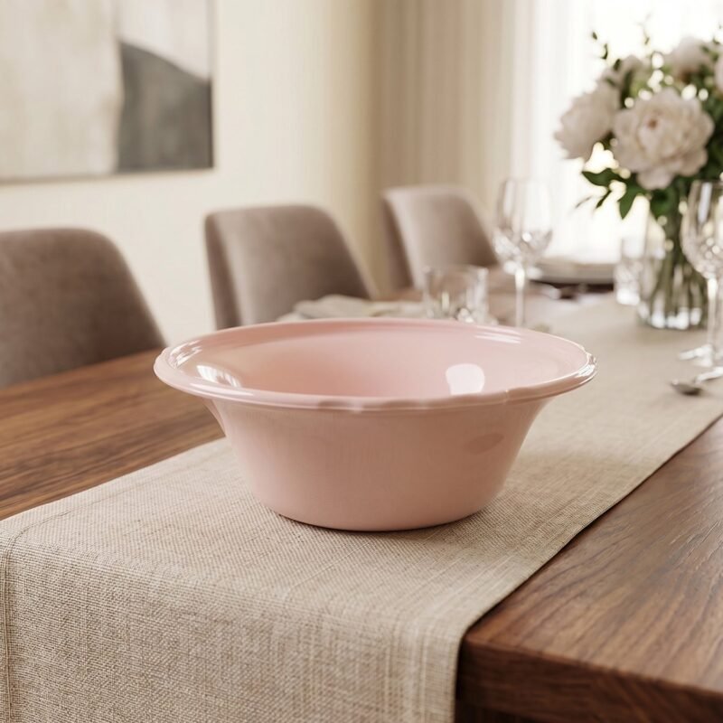 Plastic Serving Bowl Set � Bright, Durable & Unbreakable for Everyday Use
