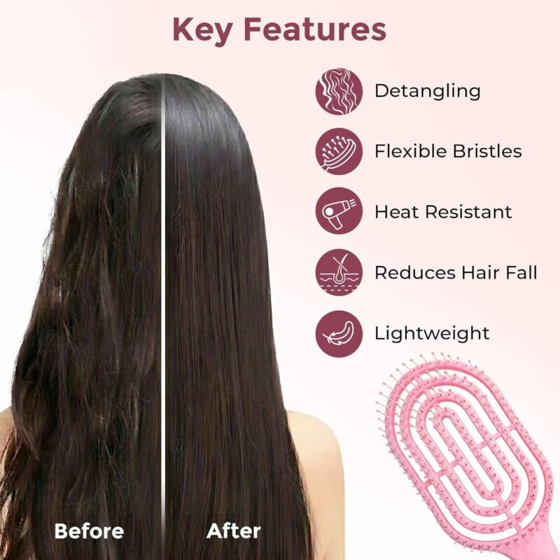 CurvedHairbrush-05.jpg Detangling Hair Brush � Faster Drying & Gentle Scalp Massage