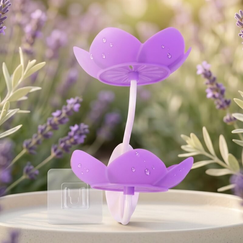 Flower Shape Double Layer Soap Dish � Wall Mount, No Drilling