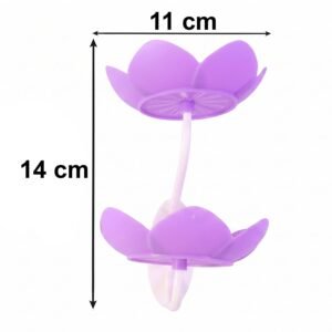 Flower Shape Double Layer Soap Dish � Wall Mount, No Drilling