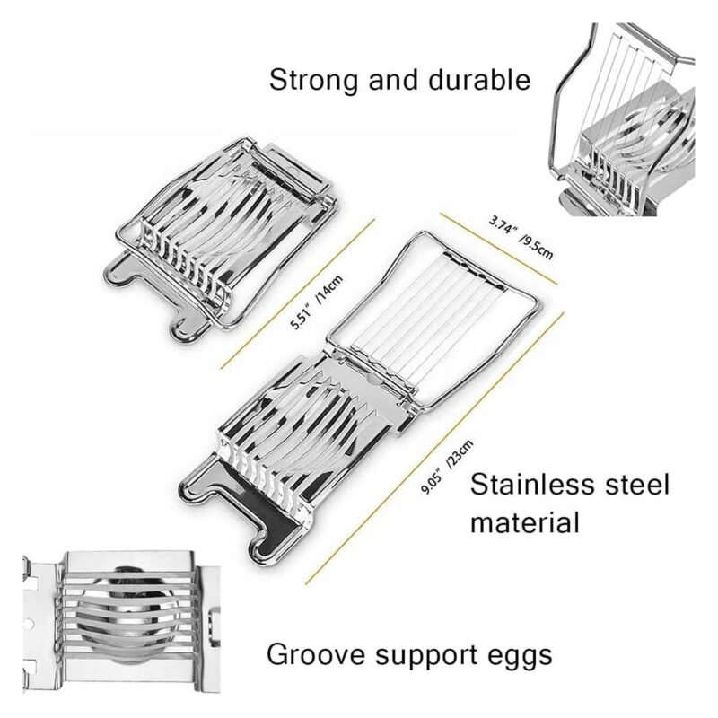 Stainless Steel Egg Slicer � Neat, Even Slices Every Time