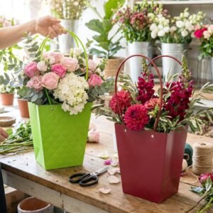Flower-Bags-5.jpg Flower Packaging Bag � Reusable Waterproof Gift Carrier for Bouquets