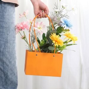 Foldable Flower Packaging Bag � Waterproof & Elegant Handle
