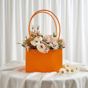 Foldable Flower Packaging Bag � Waterproof & Elegant Handle