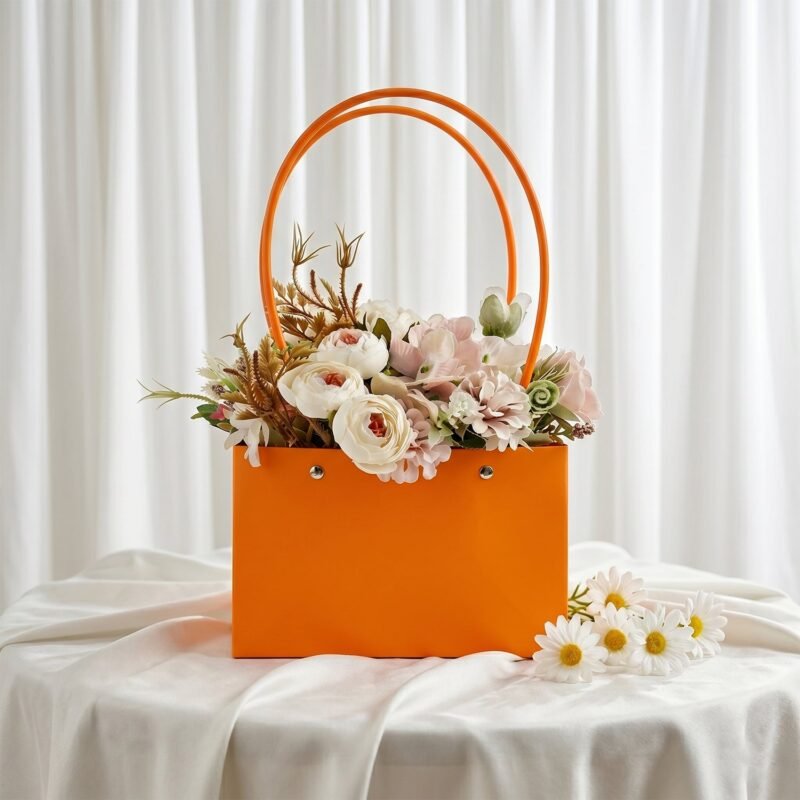 Foldable Flower Packaging Bag � Waterproof & Elegant Handle