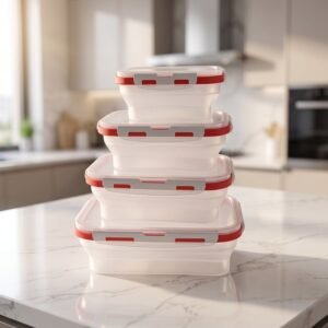 FoodStorageContainersSet-06_1f3e4700-554f-43a6-a275-882c95752fa8.jpg Collapsible Food Storage Container Set � Space-Saving & Airtight