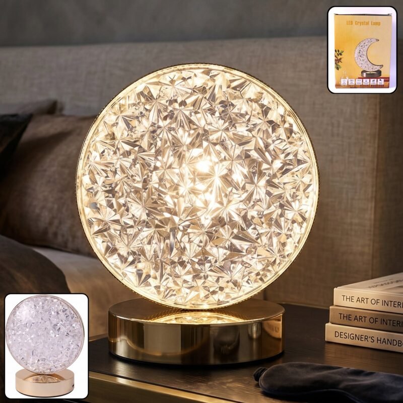 LED-lapm-0.jpg Round Crystal LED Table Lamp � Dimmable Touch & USB Rechargeable