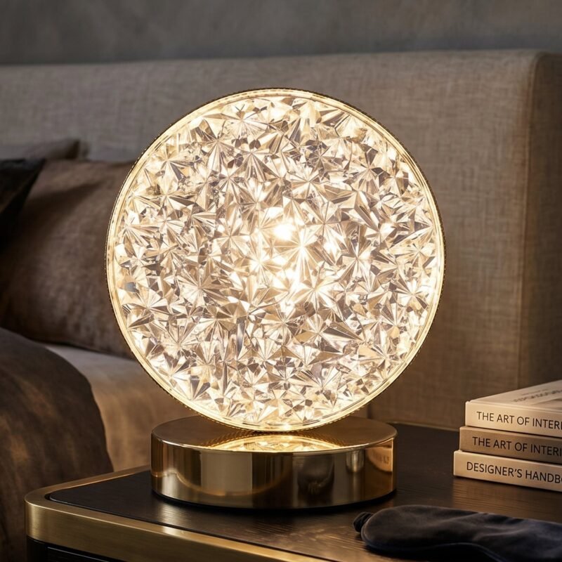 LED-lapm-3.jpg Round Crystal LED Table Lamp � Dimmable Touch & USB Rechargeable