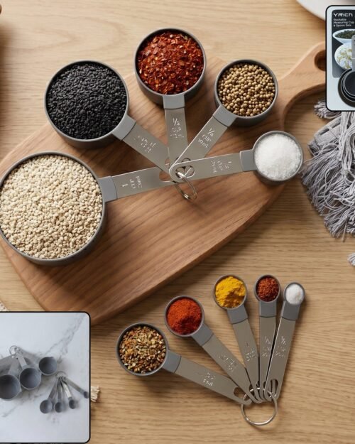 MeasuringCupSteelHandle-01.jpg Plastic Measuring Cups and Spoons Set � Accurate Kitchen Tools