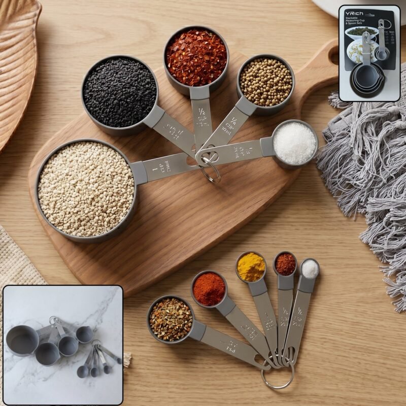 MeasuringCupSteelHandle-01.jpg Plastic Measuring Cups and Spoons Set � Accurate Kitchen Tools