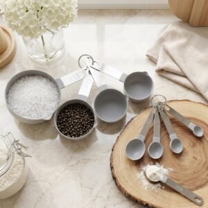 MeasuringCupSteelHandle-05.jpg Plastic Measuring Cups and Spoons Set � Accurate Kitchen Tools