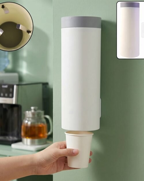 Paper-Cup-Holder-1_4de9a593-94a7-4f98-9efb-7b5e5183c74d.jpg Wall Mounted Paper Cup Holder � Space-Saving Dispenser for Hygiene